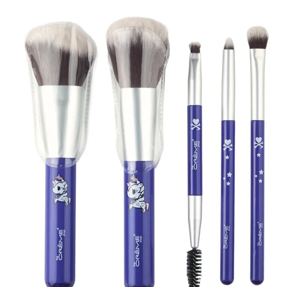 The Crème Shop Digital Princess Mini Travel Brush Set - Purple